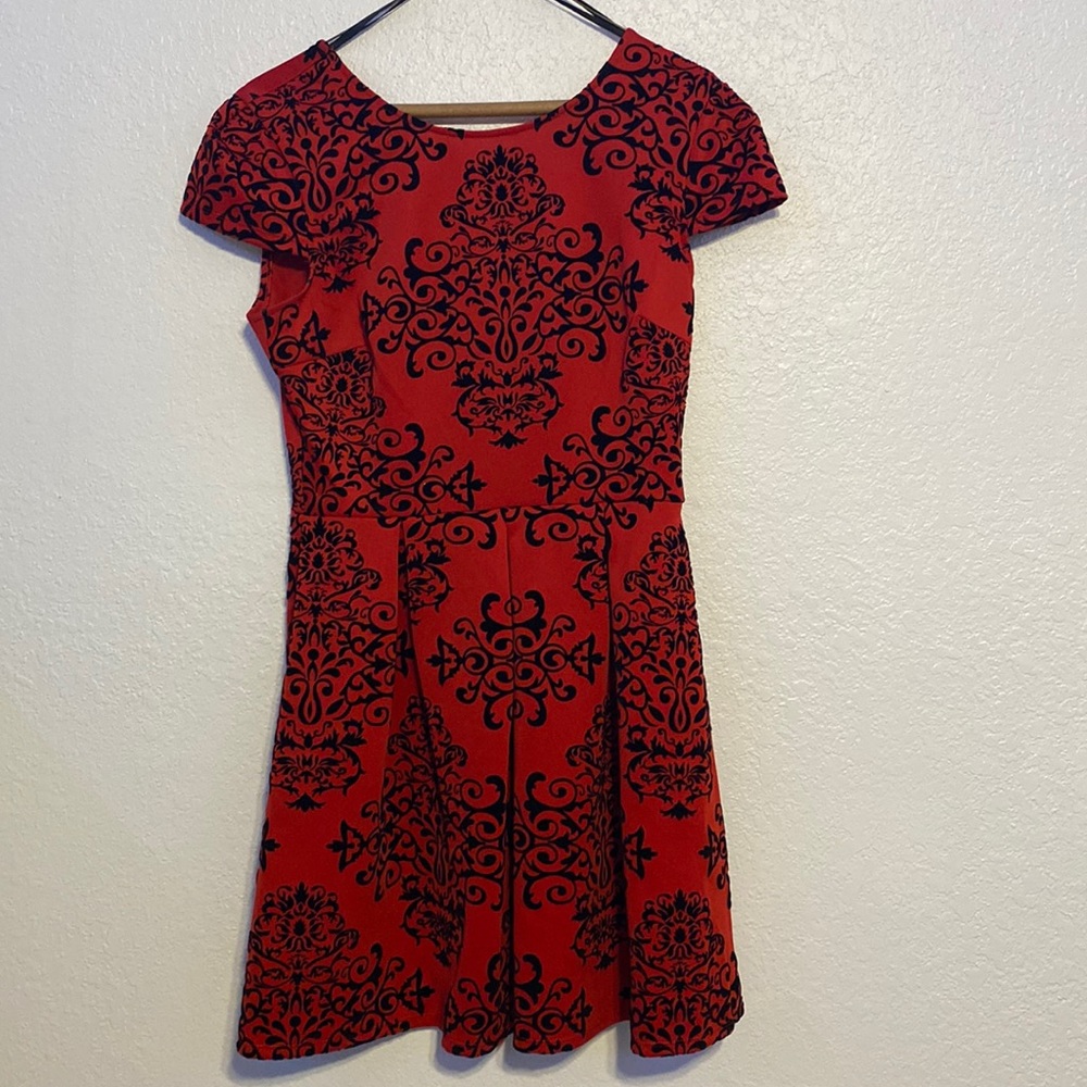 B. Darlin brand red and black dress. Size 13/14 in junior.